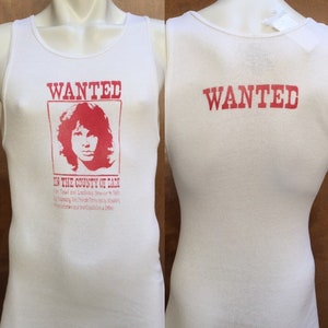 GEZOCHT jim morrison mugshot zachte tanktop voor heren Urban Graffiti SML XL