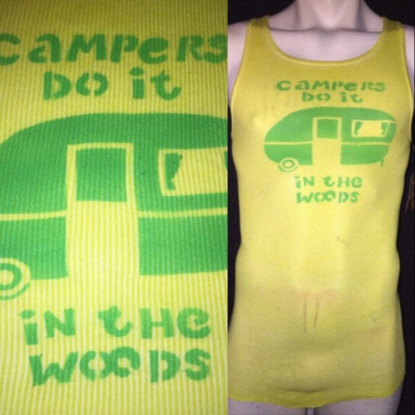 Campers Do It In The Woods Unisex Graffiti Urban Soft Tank Top Singlet M