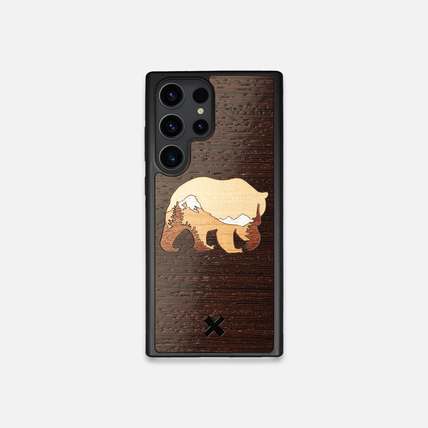 Bear Mountain - Real Wood Phone Case for Samsung - Fits Galaxy S23, S23+, S23 Ultra, S22 & S21 series - Made in Canada by Keyway Designs