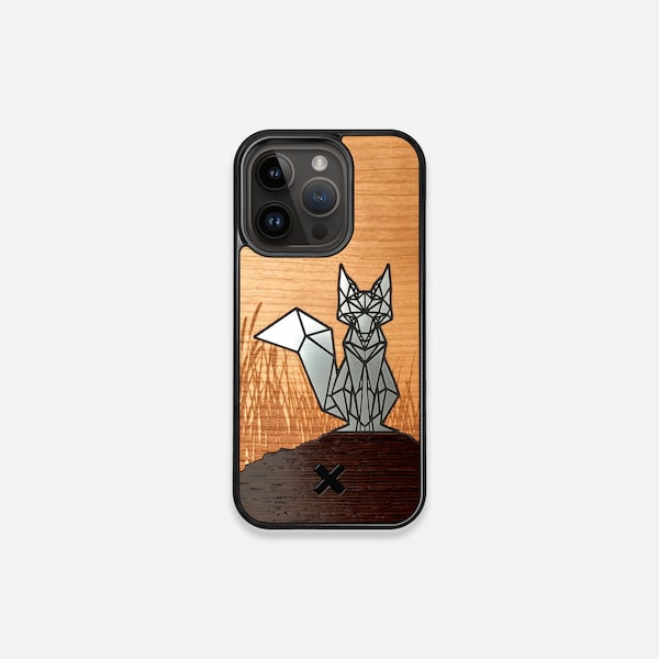Silver Fox - Real Wood Case - iPhone 17/16/15/14/13/Pro/Max/Plus/Air MagSafe - Made in Canada by Keyway Designs