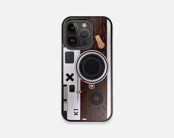 Model K1 - Real Wood Case - iPhone 14/Pro/Max/Plus MagSafe, iPhone 13/12 Pro/Max/Mini, 11/11 Pro/Max - Made in Canada by Keyway Designs
