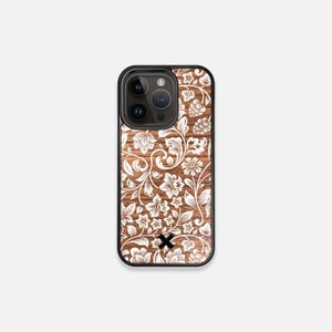 Blossom - Real Wood Case - iPhone 15/14/13/Pro/Max/Plus MagSafe, iPhone 11/12 Pro/Max/Mini - Made in Canada by Keyway Designs