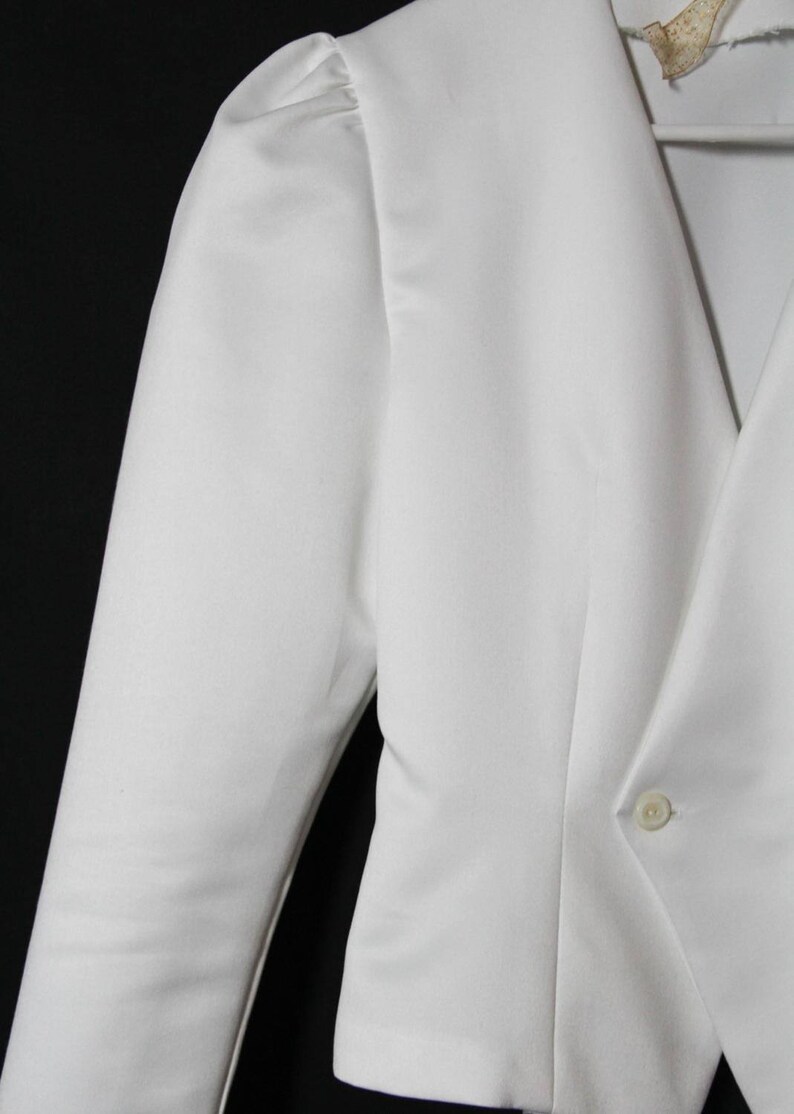 Jacket white Blazer 1980/'s vintageromanticblouse size 38 vintage chic