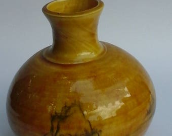 Amber landscape bottle