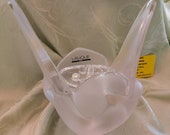 Lalique Vase with Flower Frog