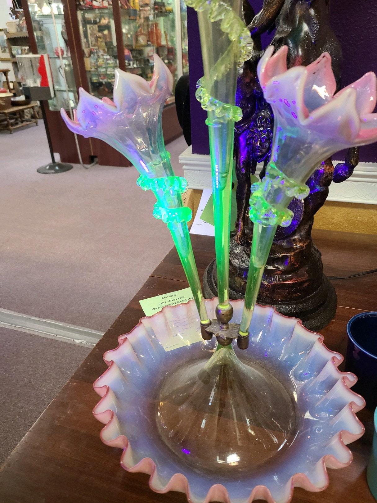 Antique Epergne Glass - Etsy