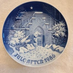 Bing & Grondahl Copenhagen Porcelain Collector Plate 1986