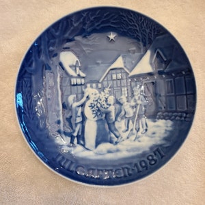 Bing & Grondahl Copenhagen Porcelain Collector Plate 1987