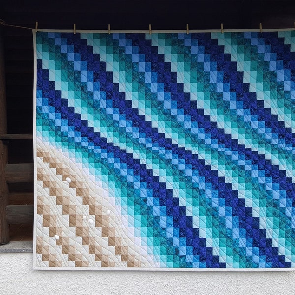 Modern Beach Quilt Etsy