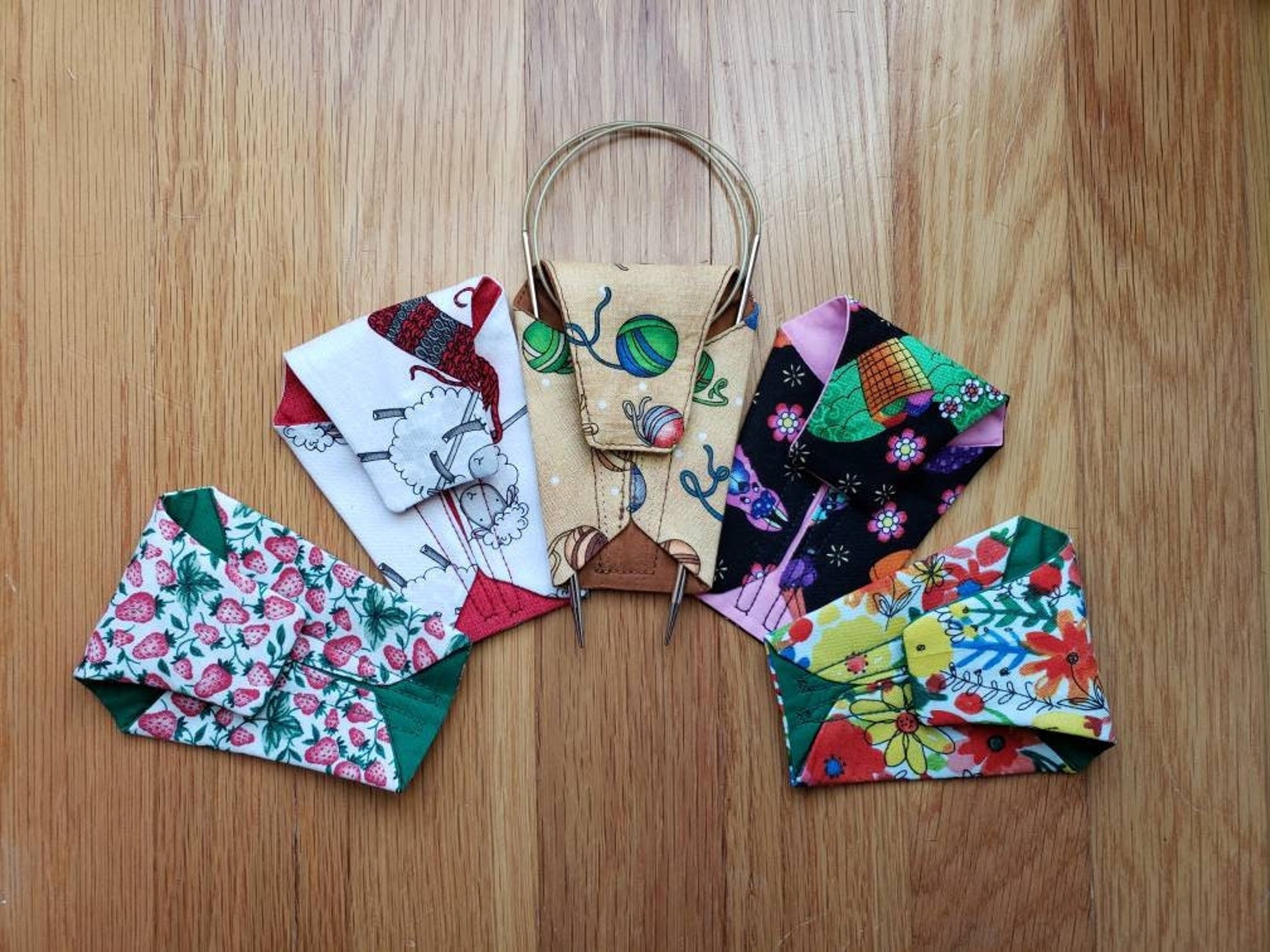 Circular Knitting Needle Keepers Snug Minder Easy Snap Etsy