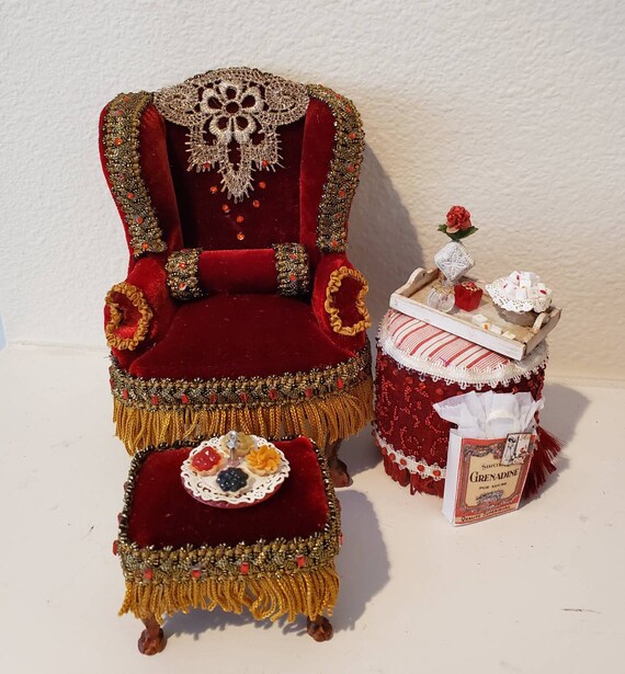 dollhouse wingback chair