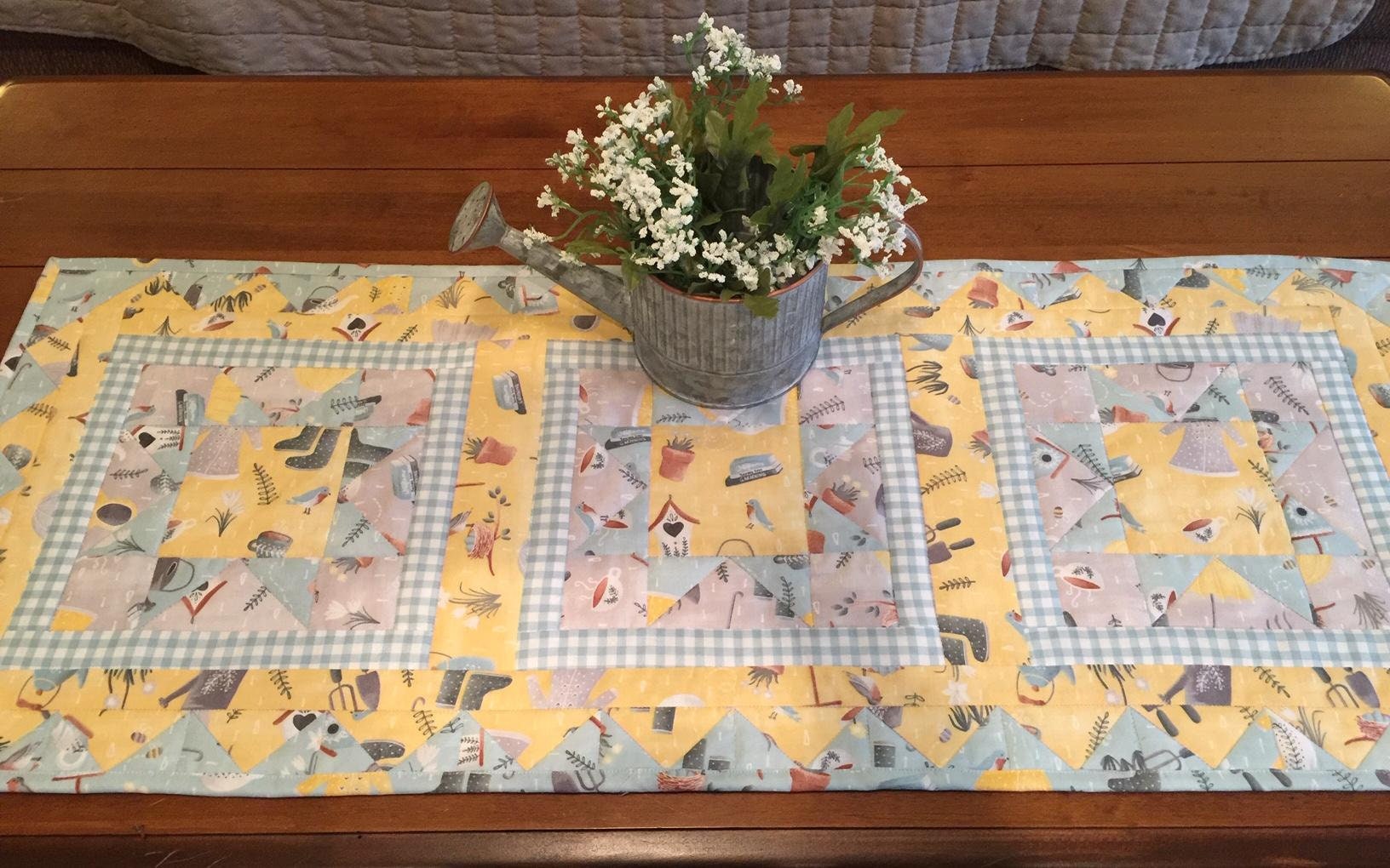 Spring Quilted Table Runner~spring Table Runner~country Decor~farmhouse ...
