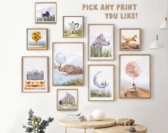 Art Print Collection: Pick Any Print You Like! • Set of Prints Wall Decor • Christmas Gift