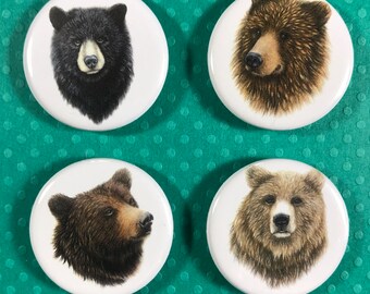 Bear button 4 pack