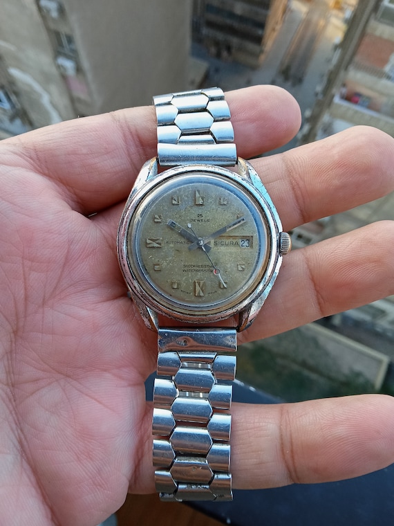 Sicura Gold Silver Watch Sicura Stainless steel and Gold-plated Silver 1970 | Vintage  main image 4
