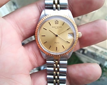 Vintage Michel Herbelin Safari Watch: Swiss Quartz, Stainless