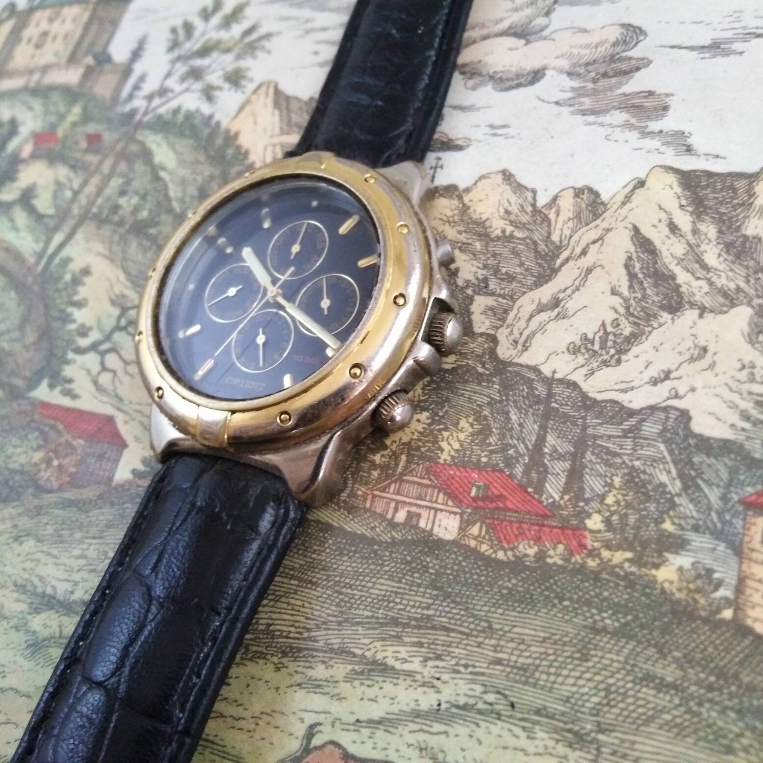 Orient Chronograph, Orient Men's Watch,orient EA, Quartez Watch, Orient Japan, - Etsy Orient Chronograph, Orient Men's Watch,orient EA, Quartez Watch, Orient Japan, - Etsy