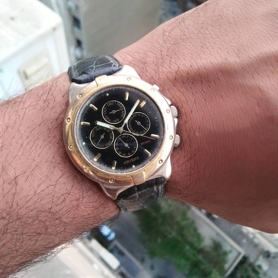 Orient Chronograph Orient Men s Watch orient EA Quartez Watch Orient Japan Etsy UK