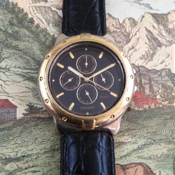 Orient Chronograph, Orient Men's Watch,orient EA, Quartez Watch, Orient Japan, - Etsy Orient Chronograph, Orient Men's Watch,orient EA, Quartez Watch, Orient Japan, - Etsy