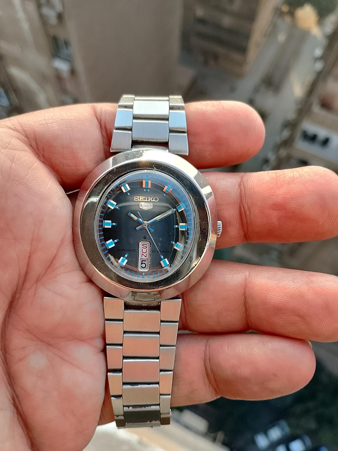 ✨SEIKO✨セイコー✨セイコーマーベル✨DIASHOCK✨ヴィンテージ✨腕時計 Seiko 5 Diamatic, Seiko 6119-5450, Oval Shap, Men's Wristwatch