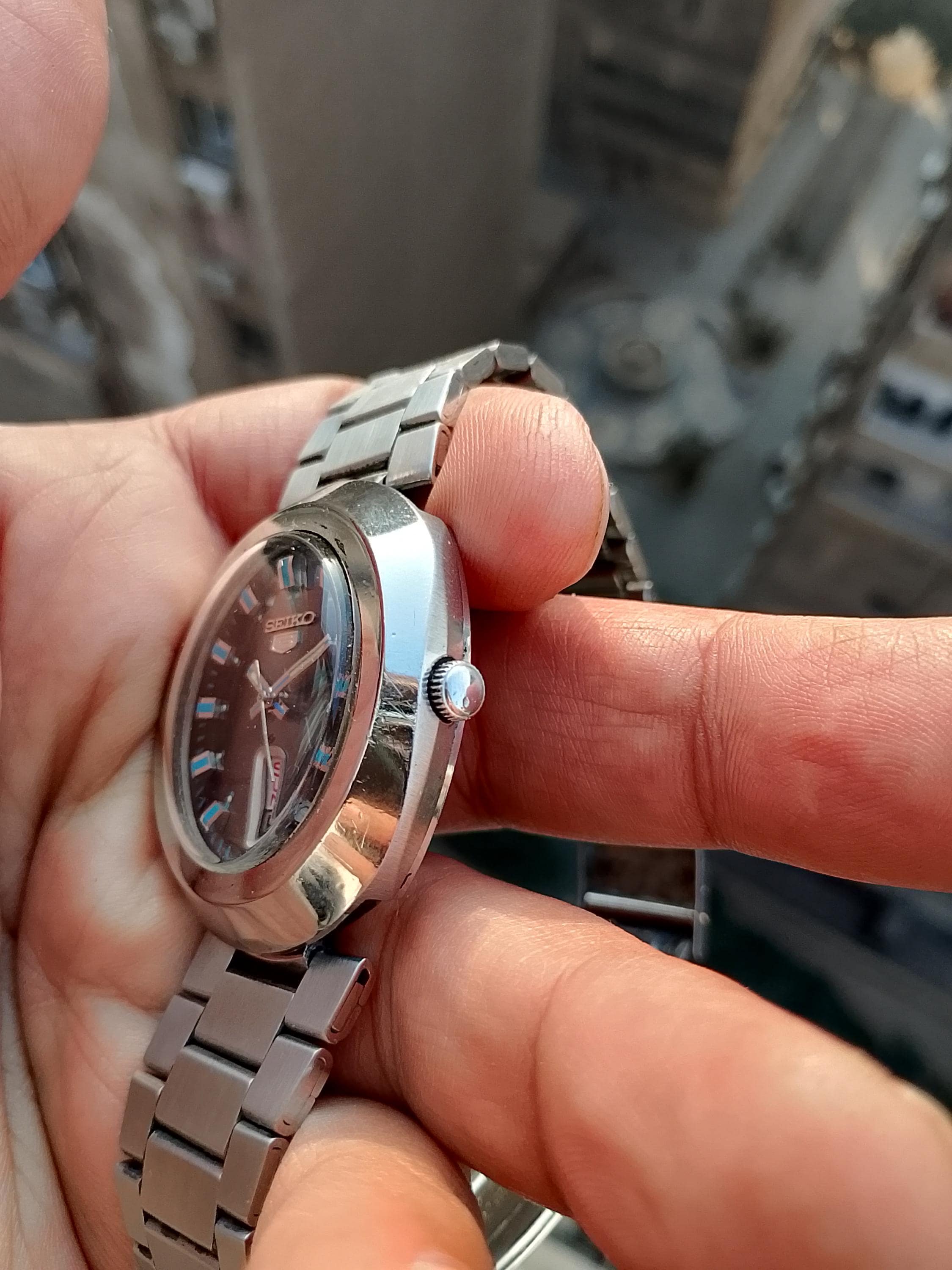 Seiko 5 Diamatic, Seiko 6119-5450, Oval Shap, Men's Wristwatch