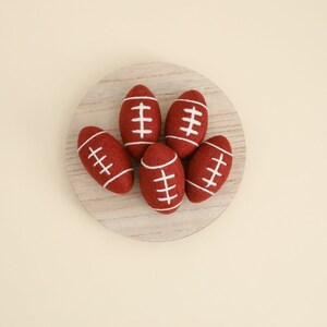 RTS! Felted football | Felted stuffie toy Newborn photography props Photo props Felted sport props Wool american football ball