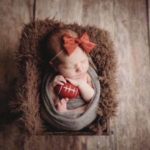 MADE TO ORDER! Felted football | Felted stuffy toy Newborn photography props Photo props Felted sport props Wool american football ball