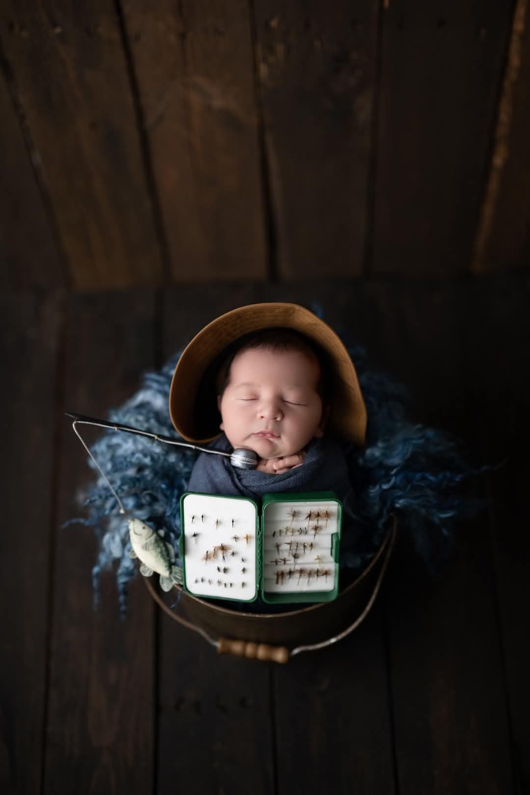 RTS! Fishing Props | Fishing Rod With Fish Newborn Photography Props ...