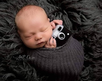 MADE TO ORDER! Felted camera toy | Felted stuffy toys Newborn photography props Wool props Felted photo camera for newborns