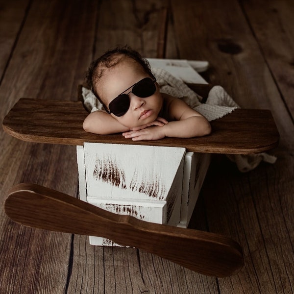 RTS!!! Baby pilot aviator glasses Newborn photography props Doll pilot glasses