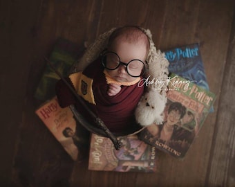 RTS!!! Baby round frame glasses Photography prop Halloween accessories Kids round frame glasses