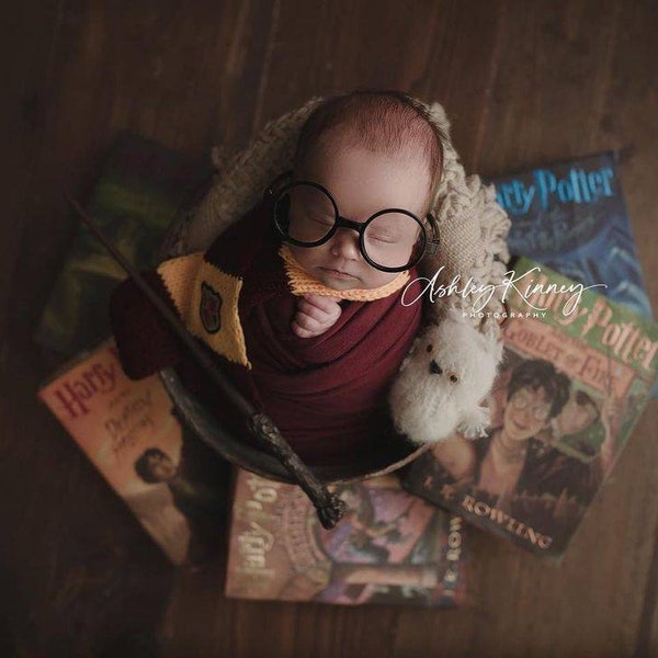 RTS!!! Baby round frame glasses Photography prop Halloween accessories Kids round frame glasses