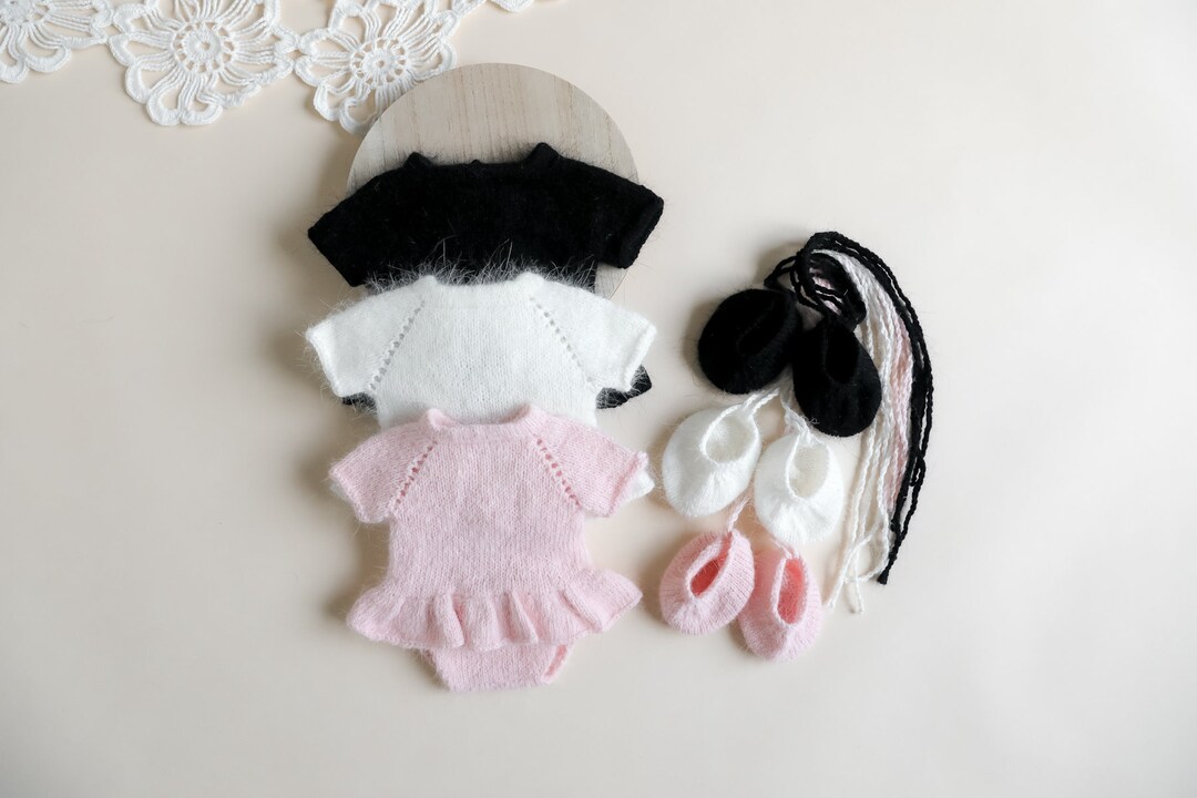 RTS Newborn Knitted Baby Ballerina Outfit Newborn Photography Etsy
