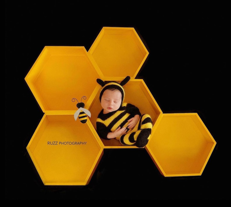 RTS! Bee Outfit | Photo Prop Newborn Photography Props Baby Bumblebee ...