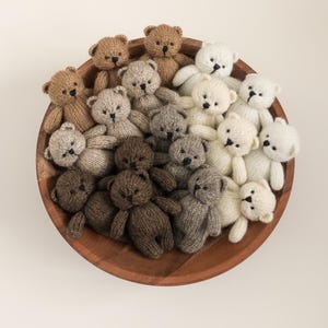 RTS! Gestrickte Teddybären | Neugeborenen Fotografie Requisiten Bär Requisiten Neugeborenen posierend Spielzeug/lovie Teddybär