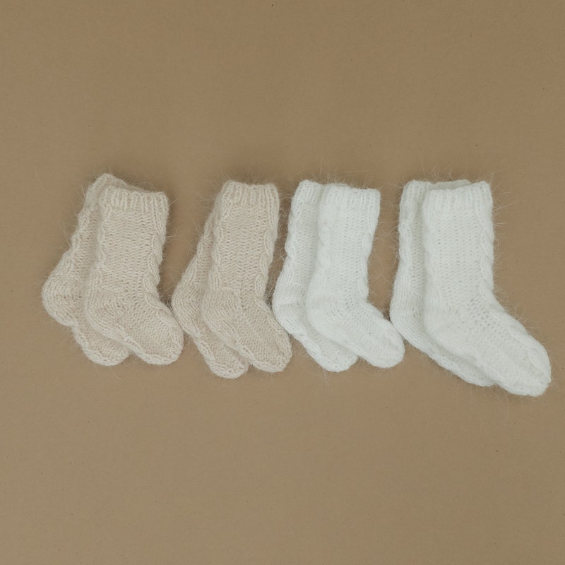Newborn Baby Long Socks - Etsy