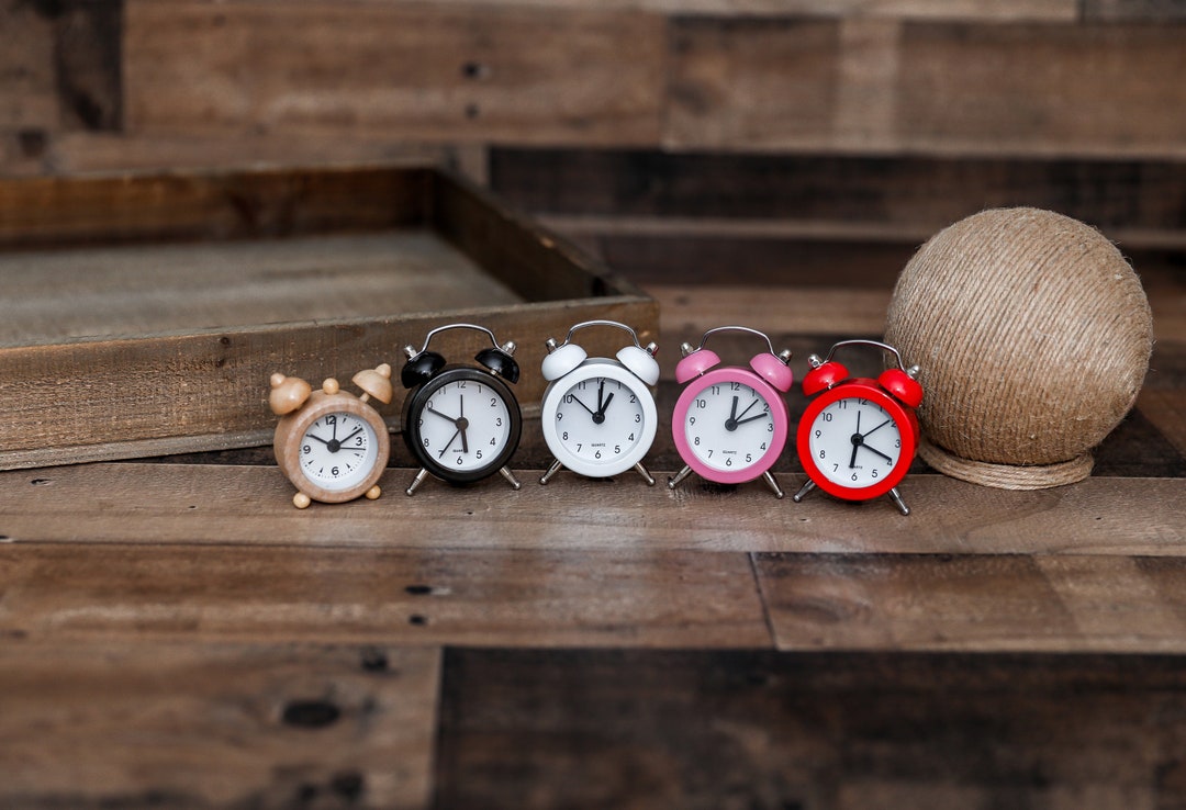 RTS Miniature Clocks Photo Prop Newborn Photography Accessories Time