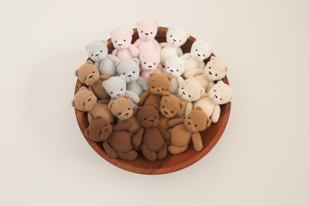 RTS! Knitted Teddy Bear | Newborn Photography Props Bear Props Newborn ...