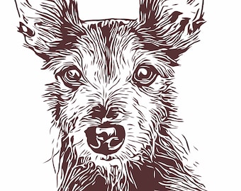 Custom Conversion: pet image to digital file, JPEG, PNG, SVG, dxf