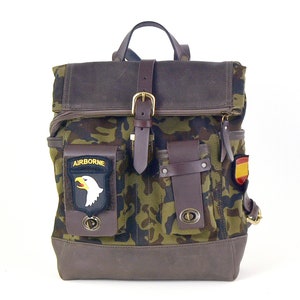 Vintage military backpack