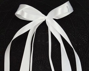 10 x antenna bows wedding white car bows mirror bows car decoration church decoration church bows satin bow