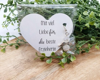 Schlüsselanhänger Edelsteine Geschenk Erzieherin