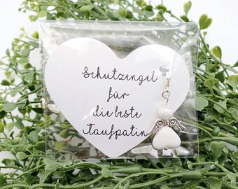 Schlüsselanhänger Taufpatin Schutzengel Geschenk Taufpatin Willst du meine Taufpatin werden