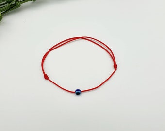 Bracelet Red Thread Red String Bracelet Lucky Bracelet Friendship Bracelet Glass Bead Blue Eye Kabbalah Bracelet