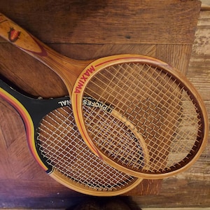 Coppia racchetta tennis Maxima Torneo de luxe in legno racket