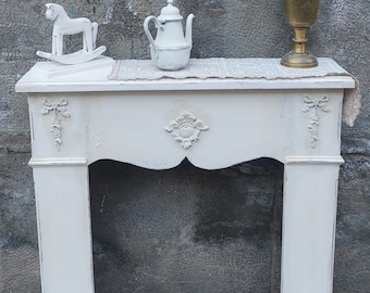 Solid wood fireplace frame