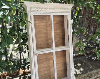 Antique shabby chic display cabinet
