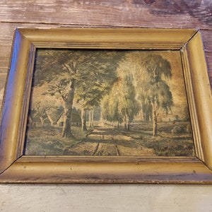 Pintura al óleo sobre cartón.