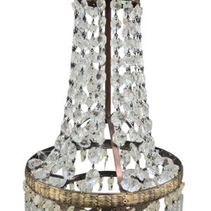 bronze and crystal chandelier