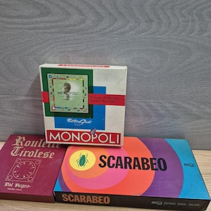 tris di giochi da tavolo anni 70